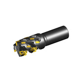 4S-TEF-11V Extended flute end mills for exotic material machining with unique rigid V-bottom positive square SVK(H)T inserts of four convex cutting edges without mismatch - Big-tools Industrial Supply Tools for Metal Cutting